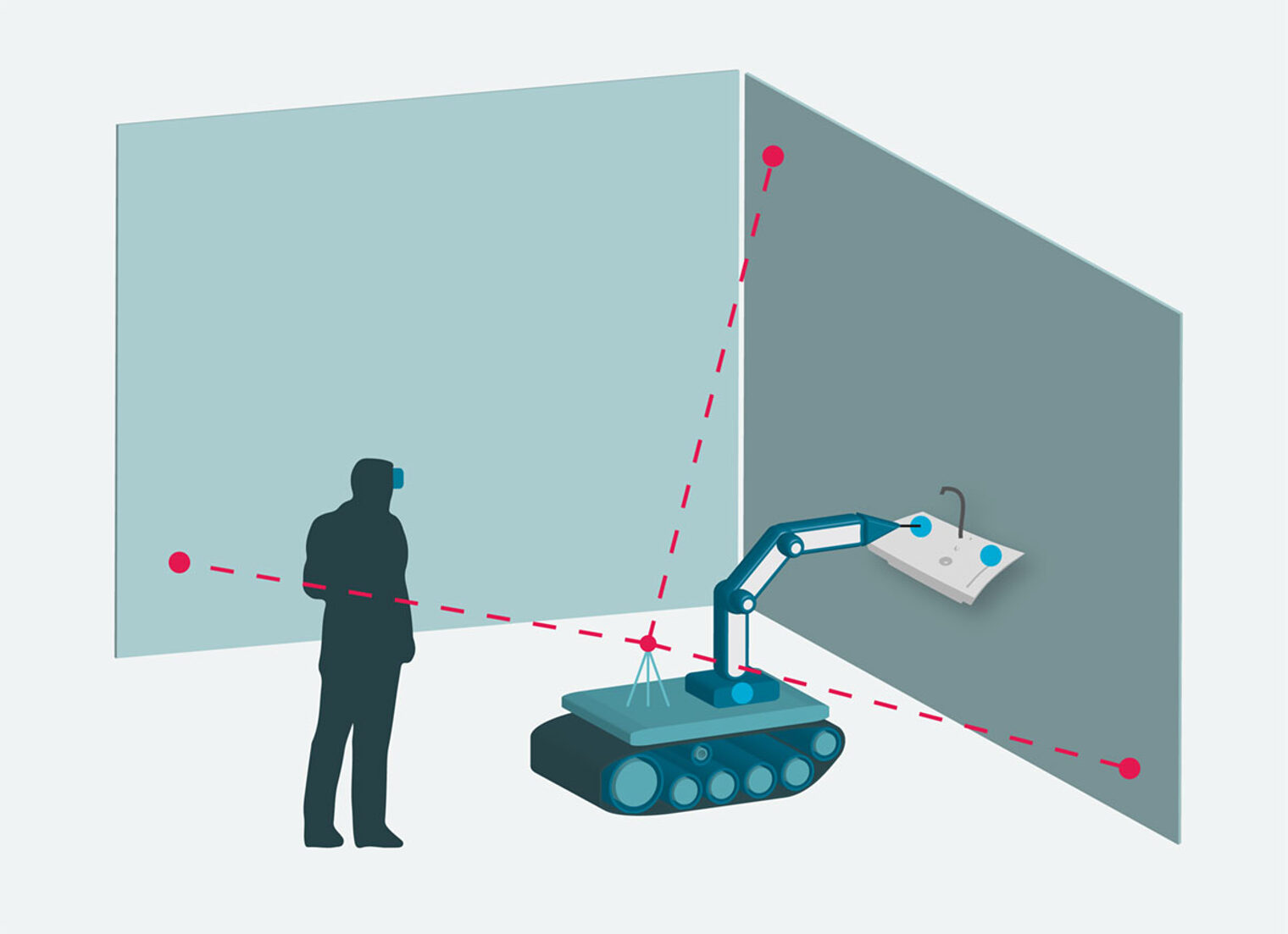 Robonet 4.0: Autonomes Bohren mit einer mobilen Robotereinheit