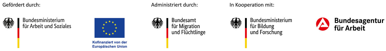 Leiste mit verschiedenen Logos von Fördergebern