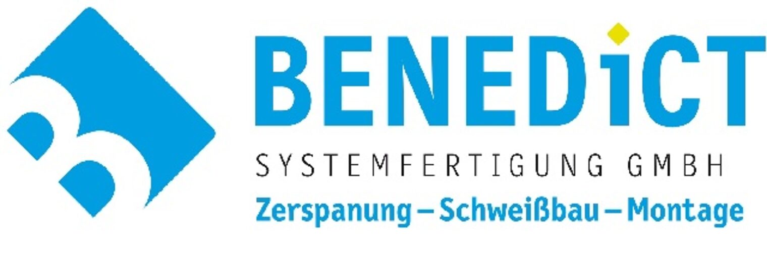 Logo der Benedict Systemfertigung GmbH, Zerspanung, Schweißbau, Montage – erfolgreiche Schweißerprüfung in Aschaffenburg