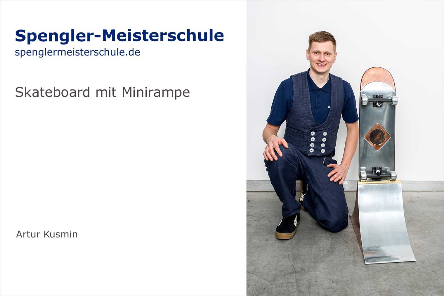 Meisterstück Skateboard mit Minirampe
