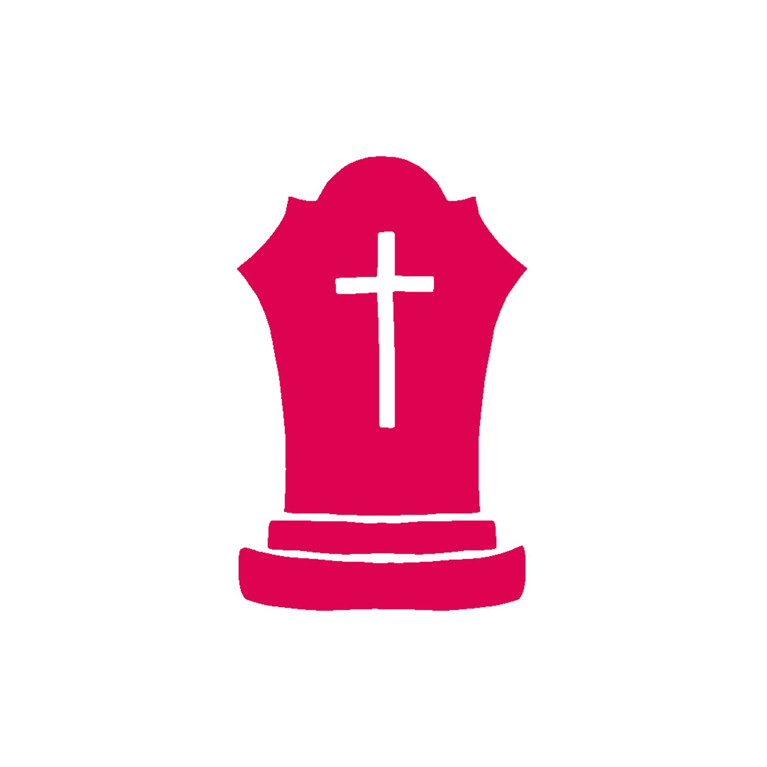 Icon Bestatter Icon Bestatter Urne mit kreuz