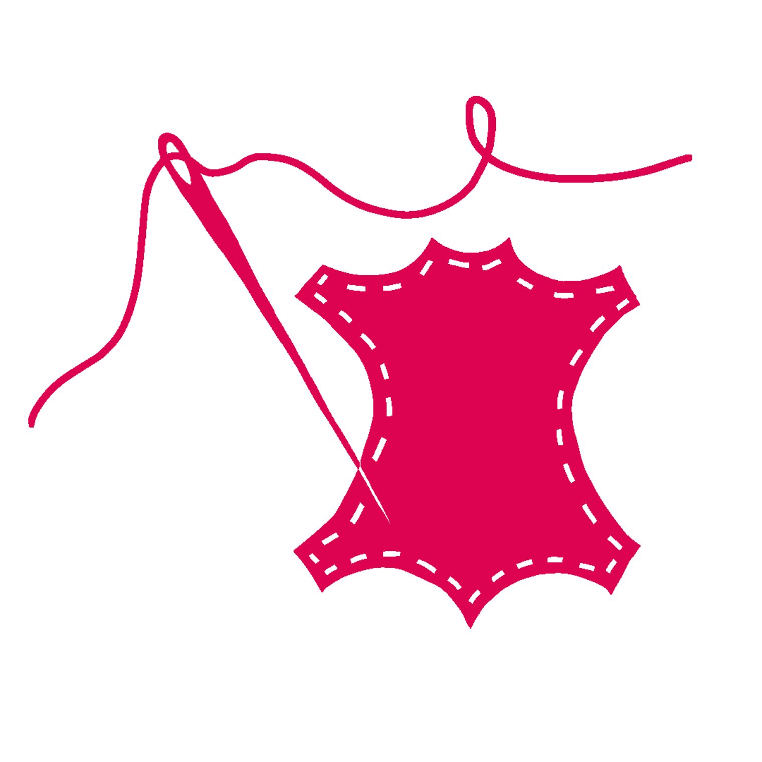 Icon Sattler Icon Sattler Nadel und Faden + Stück Leder