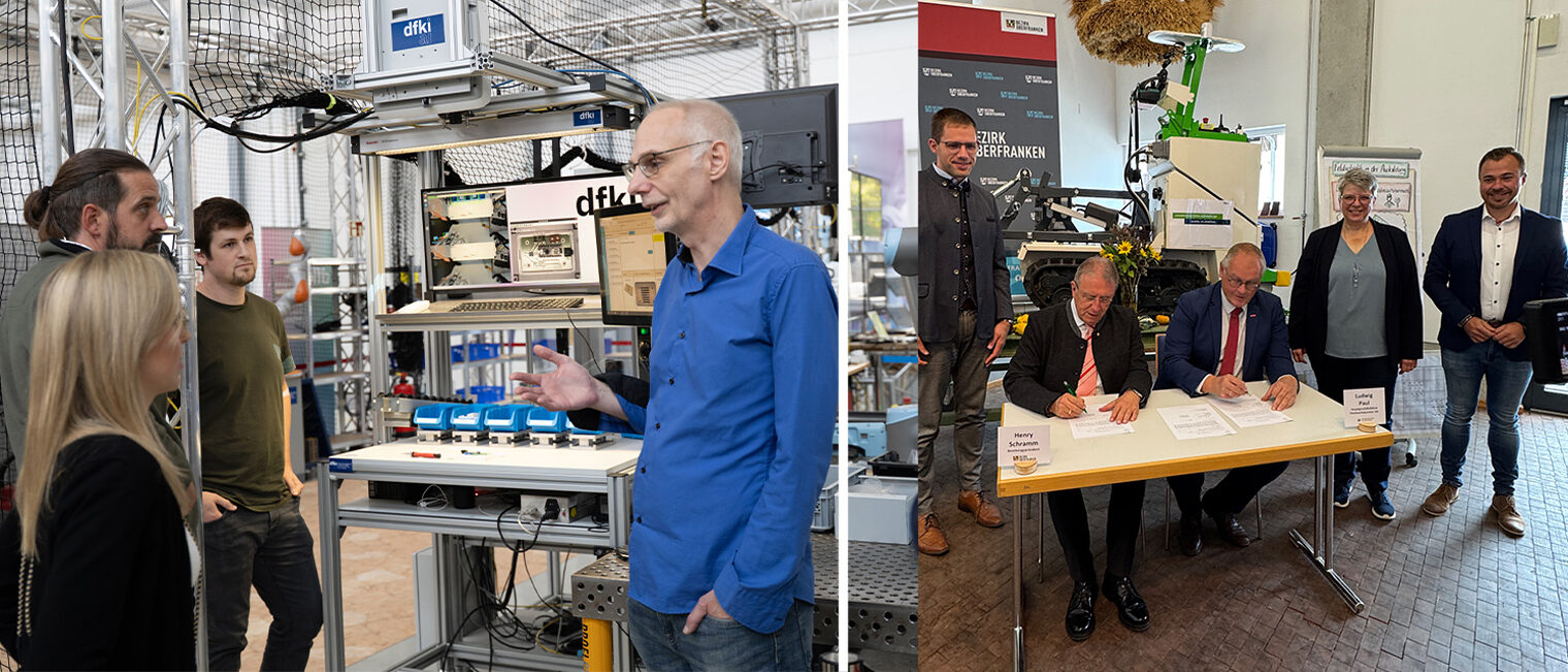 Collage mit zwei Gruppenfotos